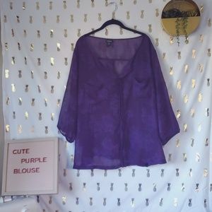 Torrid Purple Blouse Size 3